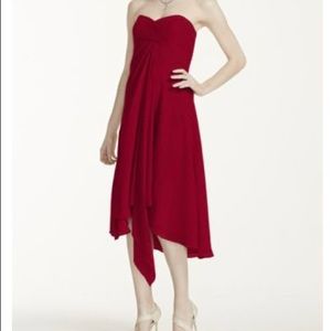 Strapless Chiffon Dress